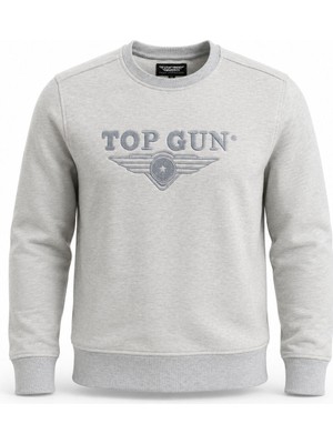 Top Gun Nakıslı Sweat Grı