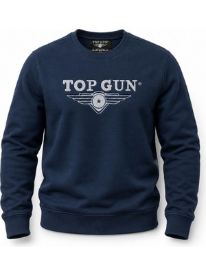 Top Gun Nakıslı Sweat Petrol