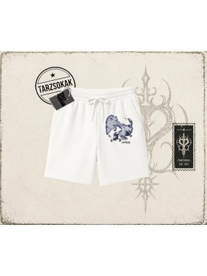 Tarzsokak Unisex Embryo Unisex Şort Beyaz