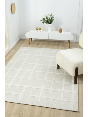 Vitali Home Viola Beyaz Salon Oturma Odası Çocuk Odası Yatak Odası Halısı VIO304