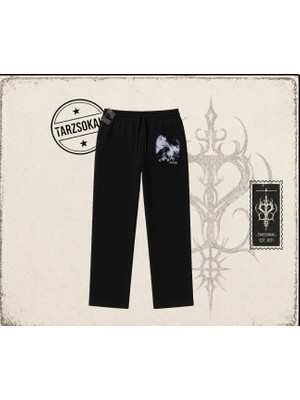 Tarzsokak Unisex Embryo Unisex Baggy Eşofman Altı Beyaz