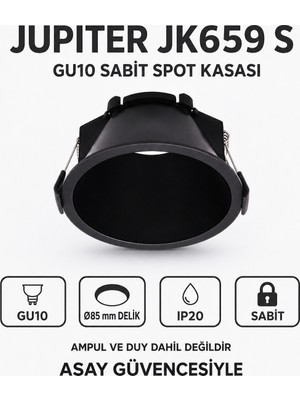 Jupiter JK659 B GU10 Sabit Sıva Altı Spot Kasası