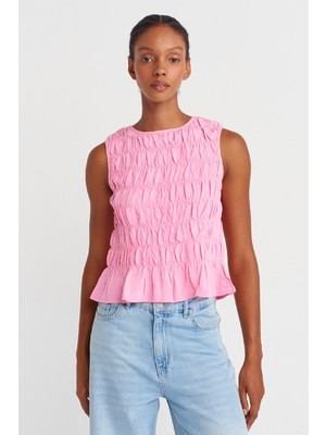 Eskişehir Mağazacılık 50845 Dilvin Kolsuz Crop Bluz