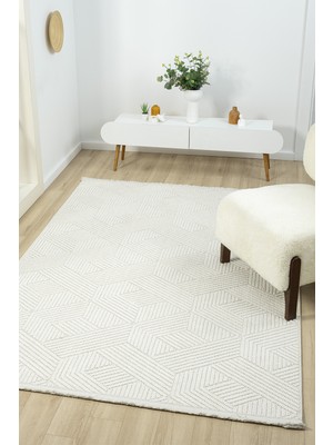 Vitali Home Viola Beyaz Salon Oturma Odası Çocuk Odası Yatak Odası Halısı VIO310