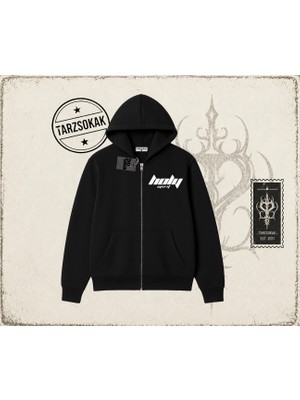 Tarzsokak Unisex Holy Spirit Oversize Unisex Hırka & Çeket Fermuarlı Sweatshirt Beyaz
