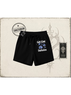 Tarzsokak Unisex Get Lost Unisex Şort Beyaz
