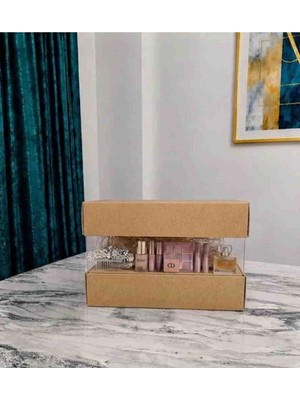 Rass Ambalaj Asetat Gelin&damat Çeyiz Bohça Kutusu Kraft Küçük Boy 1 Adet 23,5*23,5*15CM