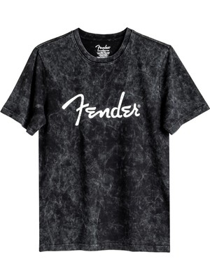 Fender® Spaghetti Logo Tie-Dye T-Shirt - Siyah