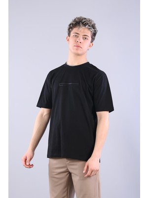Mckanzie 2271 Baskı 1 O yaka 24*1 Süprem Oversize T-shirt