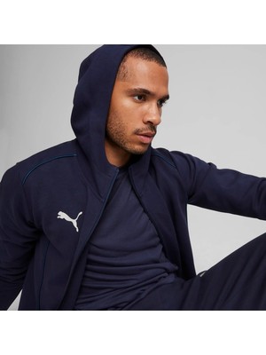 Puma Erkek Lacivert Puma Teamfınal Casuals Hooded Jkt Lacivert Erkek Fermuarlı Hoodie