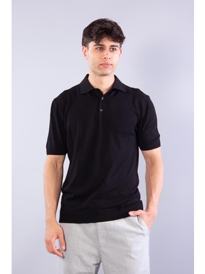 Mckanzie 10046 Polo Yaka Düğmeli Kısa Kol T-shirt