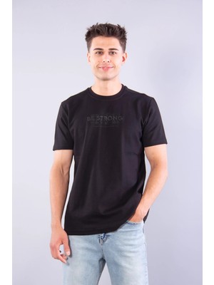 Mckanzie 8321 Sıfır Yaka İnterlok Kumaş Be Strong T-shirt