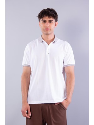 Mckanzie V7040 Oxford Pat Katlamalı A.Yaka T-shirt