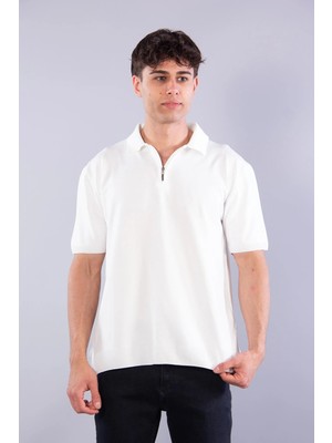 Mckanzie 10029 Polo Yaka Fermuarlı Kısa Kol T-shirt