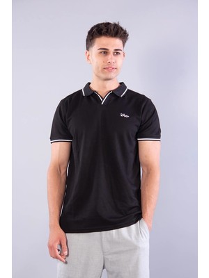 Mckanzie 8381 V Pat Yakalı Modal Kumaş Yaka Kol Çizgili T-shirt