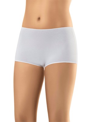 Obje Kadın Beyaz Penye Modal Boxer