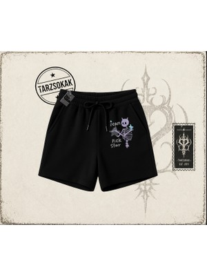 Tarzsokak Unisex I Can Pick Star Unisex Şort Beyaz