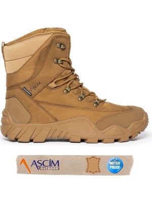 Ascim Outdoor Unisex Su Geçirmez Nubuk Deri Dört Mevsim Yüksek Bilekli Bot