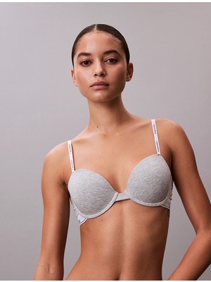 Calvin Klein Kadın Marka Logolu Şık Tasarımlı Günlük Kullanıma Uygun Gri Sütyen
