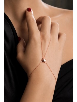 Argentum Concept 925 Ayar Gümüş Rose Kedi Figürlü Şahmeran - B043901