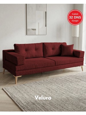 Velura Home & Living Zeri Modüler Koltuk & Kanepe - Bordo - 173