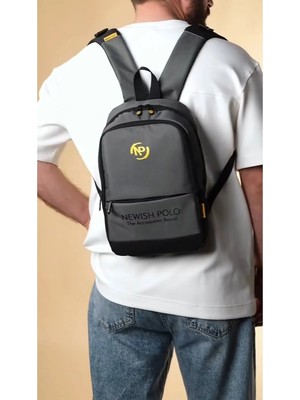 Newish Polo Unisex Laptop Tablet Bölmeli Minimal Sırt Çantası
