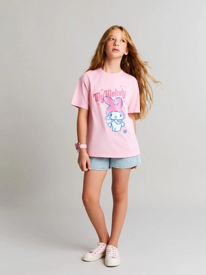 LC Waikiki Lcw Kids Mavi Taşlı Kız Çocuk Jean Şort