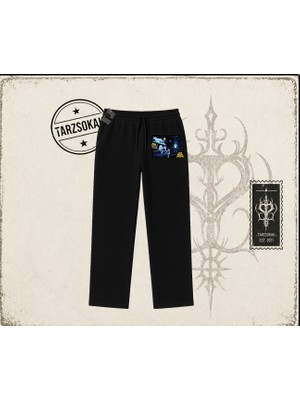 Tarzsokak Unisex Live From Utopia Travis Scott Unisex Baggy Eşofman Altı Beyaz