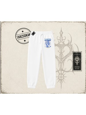 Tarzsokak Unisex Light Trapped In Matter Unisex Jogger Eşofman Altı Beyaz