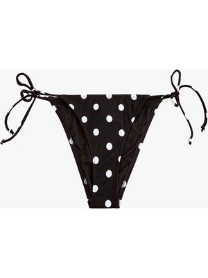 Koton Bağlamalı Yanları Ipli Puantiyeli Bikini Altı