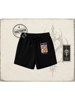 Tarzsokak Unisex Limon 1998 Unisex Şort Beyaz