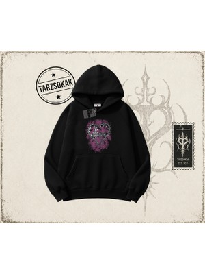 Tarzsokak Unisex Money Temptation Oversize Unisex Kapşonlu Sweatshirt Beyaz