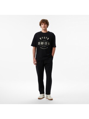 United4 Unıted4 Regular Fit Erkek Siyah Eşofman Altı