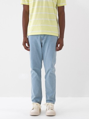 Xint Erkek Mavi Pamuk Dokulu Slim Fit Jean