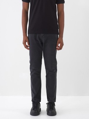 Xint Erkek Siyah Pamuk Dokulu Slim Fit Jean