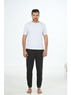 Obje Erkek Beyaz Paragon Sıfır Yaka Yarım Kol Tshirt