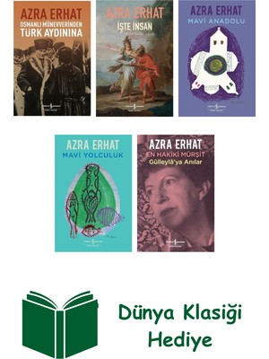 İş Bankası Kültür Yayınları Azra Erhat 5 Kitap Seti + Dünya Klasiği Hediye