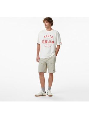 United4 Unıted4 Slim Fit Erkek Krem Şort