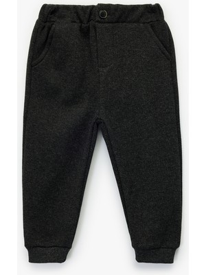 Koton Düğmeli Beli Lastikli Cepli Jogger Eşofman Altı
