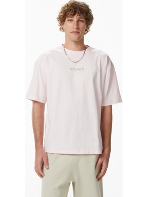 United4 Unıted4 Regular Fit Erkek Pembe T-Shirt