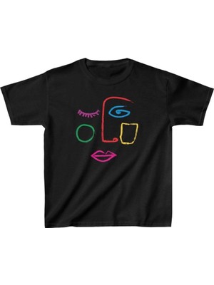 İlk El Grup Unisex Çocuk Baskılı T-Shirt - Siyah
