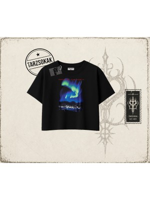 Tarzsokak Unisex Paris Kadın Crop Tişört Beyaz