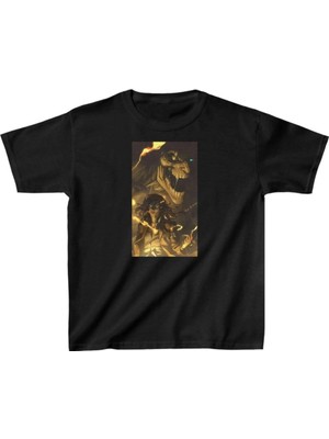 İlk El Grup Unisex Çocuk Baskılı T-Shirt - Siyah