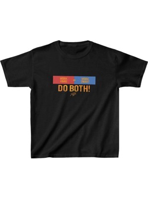 İlk El Grup Unisex Çocuk Baskılı T-Shirt - Siyah