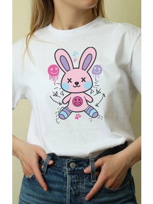 İlk El Grup Unisex Oversize 24/1 Penye Dtf Baskılı Tişört - DTF170