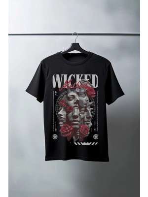 İlk El Grup Unisex Oversize 24/1 Penye Dtf Baskılı Tişört - DTF142