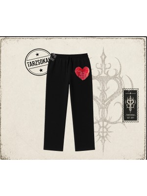 Tarzsokak Unisex Please Write Me A Love Letter Unisex Baggy Eşofman Altı Beyaz