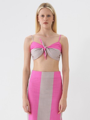 Xint Kadın Pembe Pamuk Dokulu Regular Fit Bluz