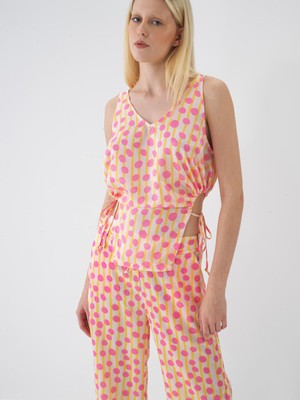 Xint Kadın Pembe Formunu Koruyan Oversize Bluz