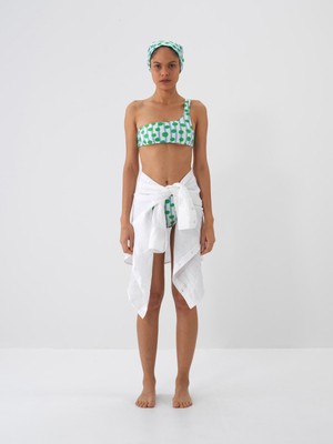 Xint Kadın Yeşil Doğal Dökümlü Slim Fit Bikini Altı